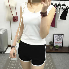 Contrast-Trim Sweatshorts