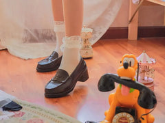 Lace Trim Sheer Socks