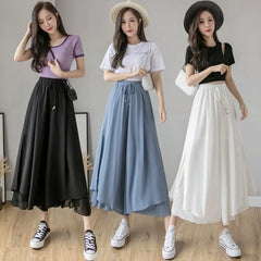Cropped Wide-Leg Pants