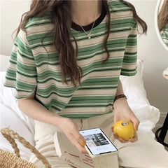 Short-Sleeve Striped T-Shirt
