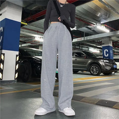 Plain Wide Leg Sweatpants