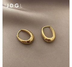 Oval Hoop Earring