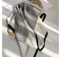 Striped Silky Scarf
