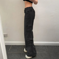 Low Rise Baggy Cargo Pants