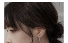 Chained Sterling Silver Dangle Earring