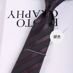 Rhinestone Alloy Tie Clip