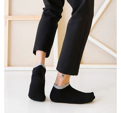Set of 5: Contrast Trim No-Show Socks