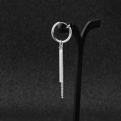Bar Chain Drop Earring / Clip-On Earring