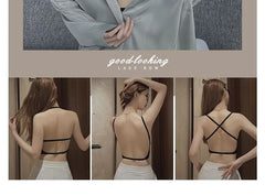 Plain Low Back Seamless Wireless Bra