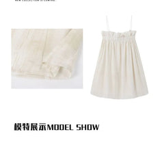 Square Neck Plain Frill Trim Flowy Cami Top