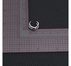 Layered Alloy Cuff Earring