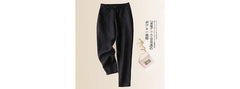 Drawstring Waist Plain Slim Fit Pants