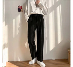 Lightweight Straight-Cut Dress Pants