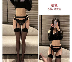 Sheer Stockings with Garter Belt