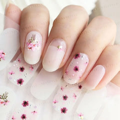 Blossomes On The Path Nail Art Stickers