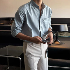 Long-Sleeve Denim Shirt