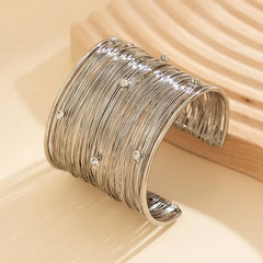 Rhinestone Metal Bangle