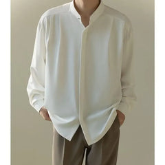 Long-Sleeve Plain Shirt