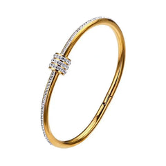 Rhinestone / Metallic Bangle