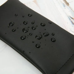 Plain Faux Leather Eyeglasses Case