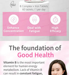 Vitamin B Complex + Iron Tablets