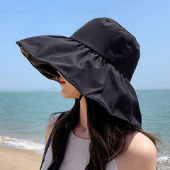 Plain Sun Hat / Sun Protection Arm Sleeves / Set