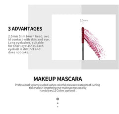 Colorful Mascara - 12 Colors