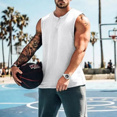 Henley Plain Tank Top
