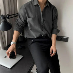 Plain Pocket Detail Shirt