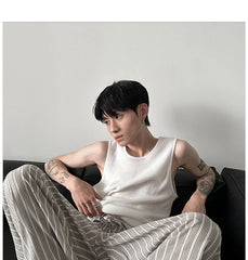 Crewneck Plain Tank Top