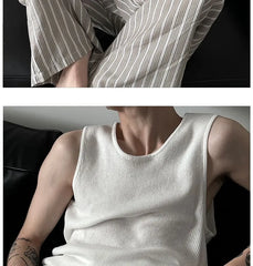 Crewneck Plain Tank Top