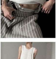 Crewneck Plain Tank Top
