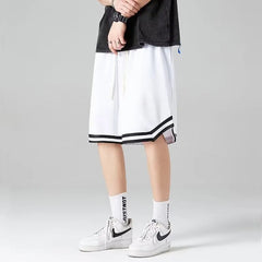 Drawstring Waist Sweat Shorts