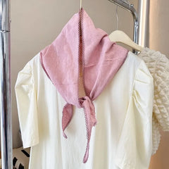 Plain Triangle Cotton Scarf