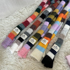 Color Block Knit Scarf