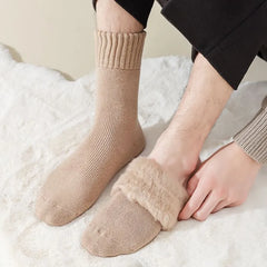 Fleece Lined Plain Socks Set