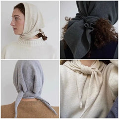 Plain Triangle Wool Scarf