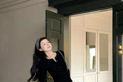 Long Sleeve Crew Neck Plain Henley Bodycon Maxi Dress