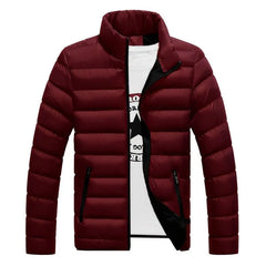 Mock Neck Zip-Up Puffer Jacket