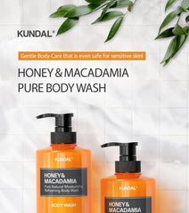Honey & Macadamia Pure Natural Moisturizing Refreshing Body Wash - 7 Types