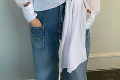 Long-Sleeve Tie-Front Shirt