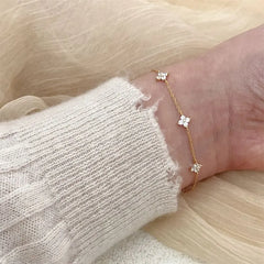 Rhinestone Alloy Bracelet