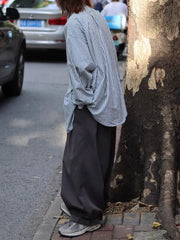 Mid Rise Plain Wide Leg Pants