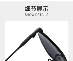 Oval Metal Frame Sunglasses