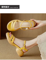 Strappy Platform Chunky Heel Sandals