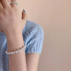 Faux Pearl Beaded Bracelet