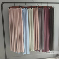 High Waist Plain Wide Leg Dance Pants