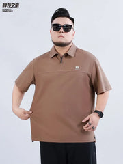 Short-Sleeve Plain Polo Top