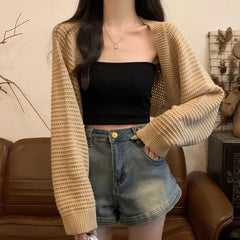 Plain Bolero Cardigan