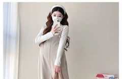 Maternity Plain Wide Leg Dungaree